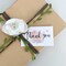 Wrapables 2.1" x 3.5" Thank You Card Inserts, Appreciation Cards for Small Business, Weddings, Bridal & Baby Showers, 120pcs